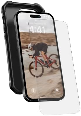 Urban Armour Gear UAG iPhone 14 Pro Case 6.1 Pathfinder Branco - Compatível com Tampa Protetora de Magsafe e 6.1 Pacote de protetor de tela de escudo de vidro temperado premium conjunto