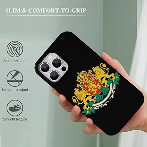Counhe os braços da capa de telefone anti-arranhões da Bulgária compatível com o iPhone 13 Pro Max Protective Shell Trendy Design