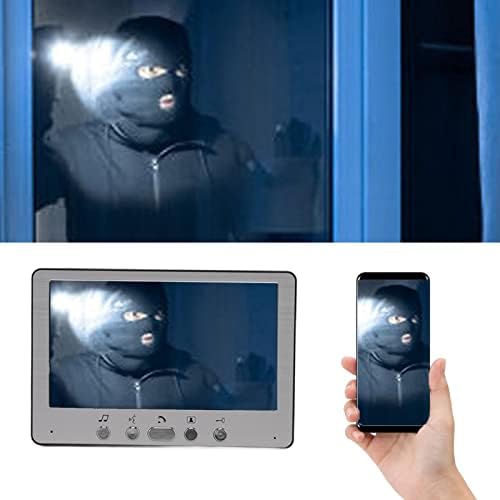 Porta de vídeo Phone Doorbell Multifuncional sem fio Smart Video Intercom System para casa AC 100V - 240V, Rain Proof Video Intercom Monitor