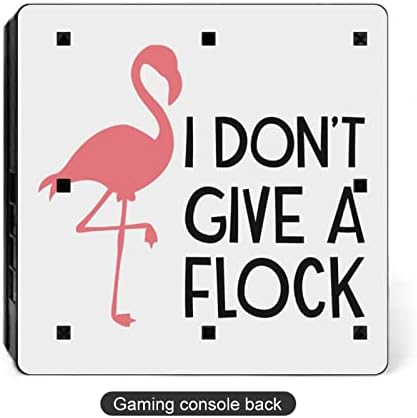 Protetor de pele de adesivo fofo de flamingo rosa para o protetor slim para PS-4 Slim/PS-4 Pro Console & 2 Controller