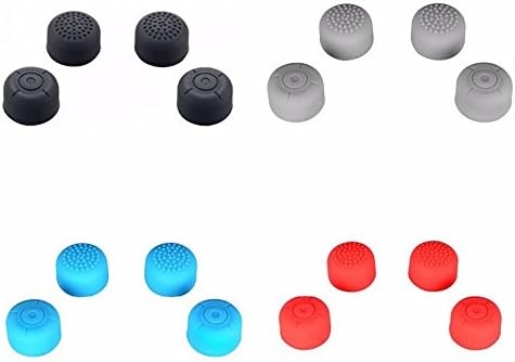 8 pares Silicone elevado Antislip Thumb Stick Grips Thumbsticks Cap de Joystick para Nintendo Switch NS Joy-Con Controller