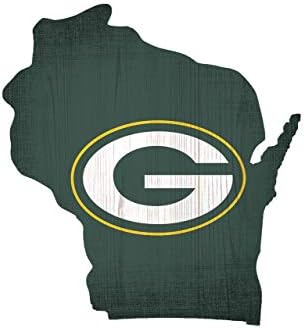Fan Creations N0838-GBP Green Bay Packers Team Color Logo State Sign